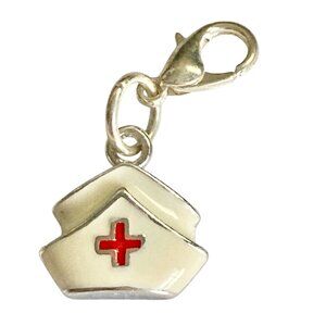 Nursing Cap Clip On Charm Zipper Pull Bag Purse Charm Graduation Gift RN LPN CNA